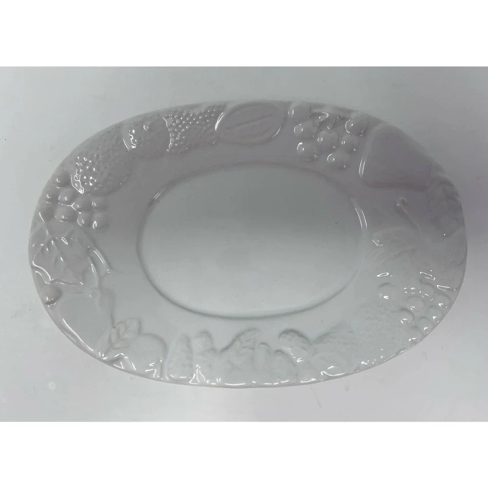 Simply Perfect For‎ The Home Gravy Boat Plate/Dish White 9